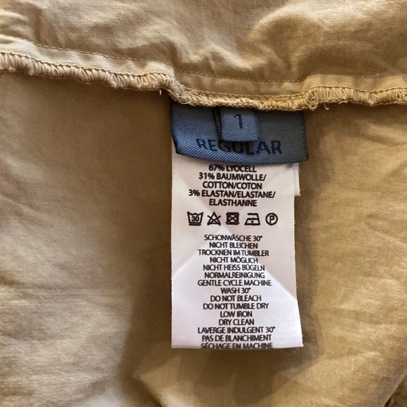 Oska jacket sz 1 (6/8) tan button closure pockets great pre owne - Picture 4 of 9